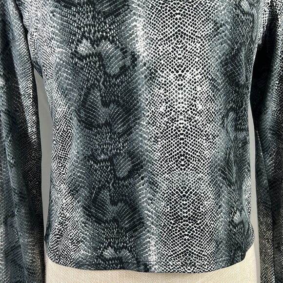 Olivia Rae L/M Snakeskin Crop Top - Picture 7 of 12